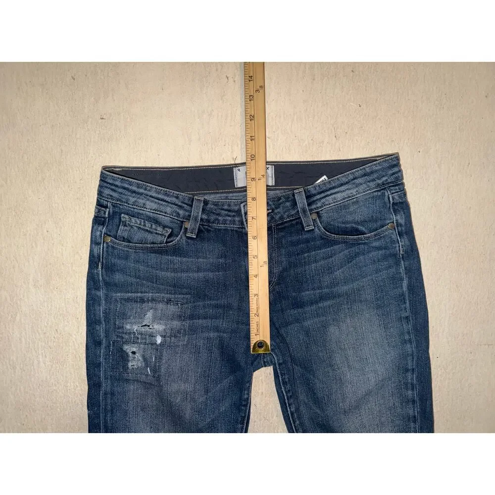 Paige women’s distressed skyline ankle peg blue jeans
Size 28 - Picture 6 of 16